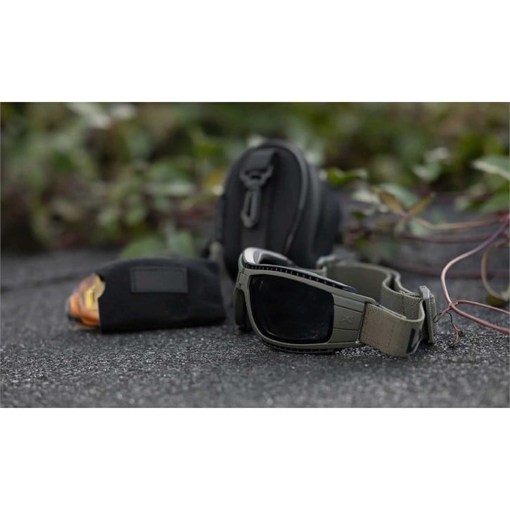 WILEY X LYNX Goggle Balistik Gözlük (2 Lens) (Yeşil)