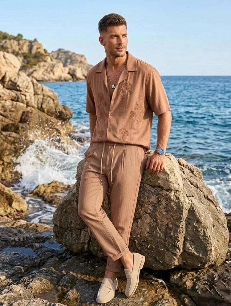 Kordonlu Pantalon Kahve