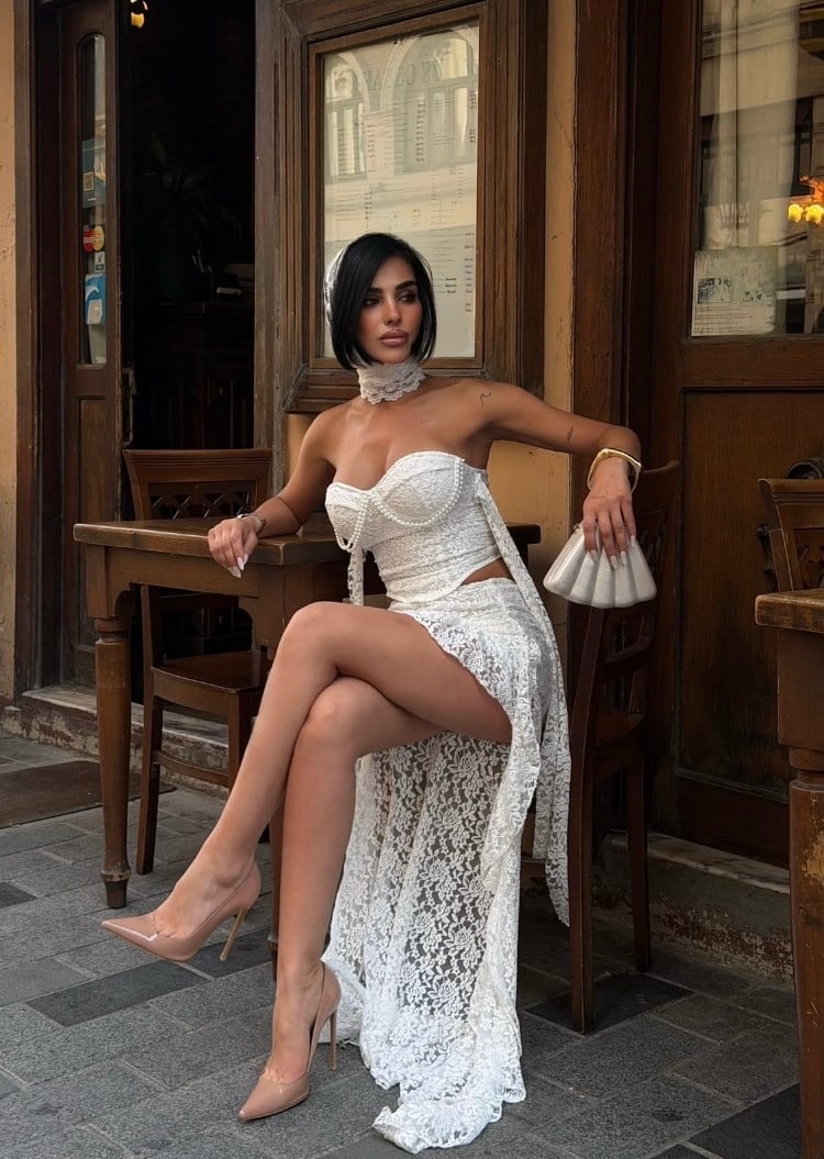 İnci Detaylı Korseli Takım