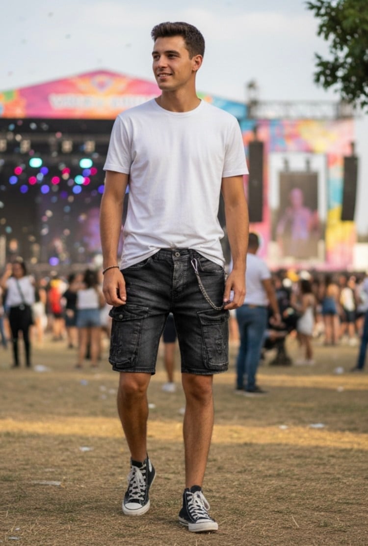 Urban Cargo Denim Şort