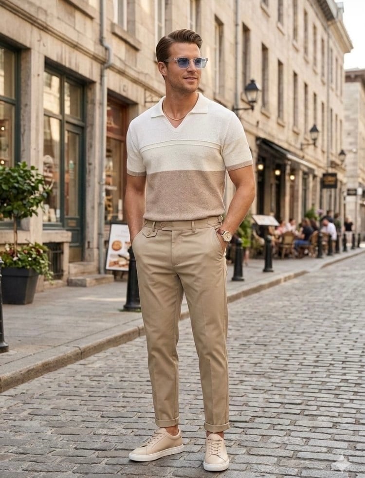 3 Parçalı Polo Yaka