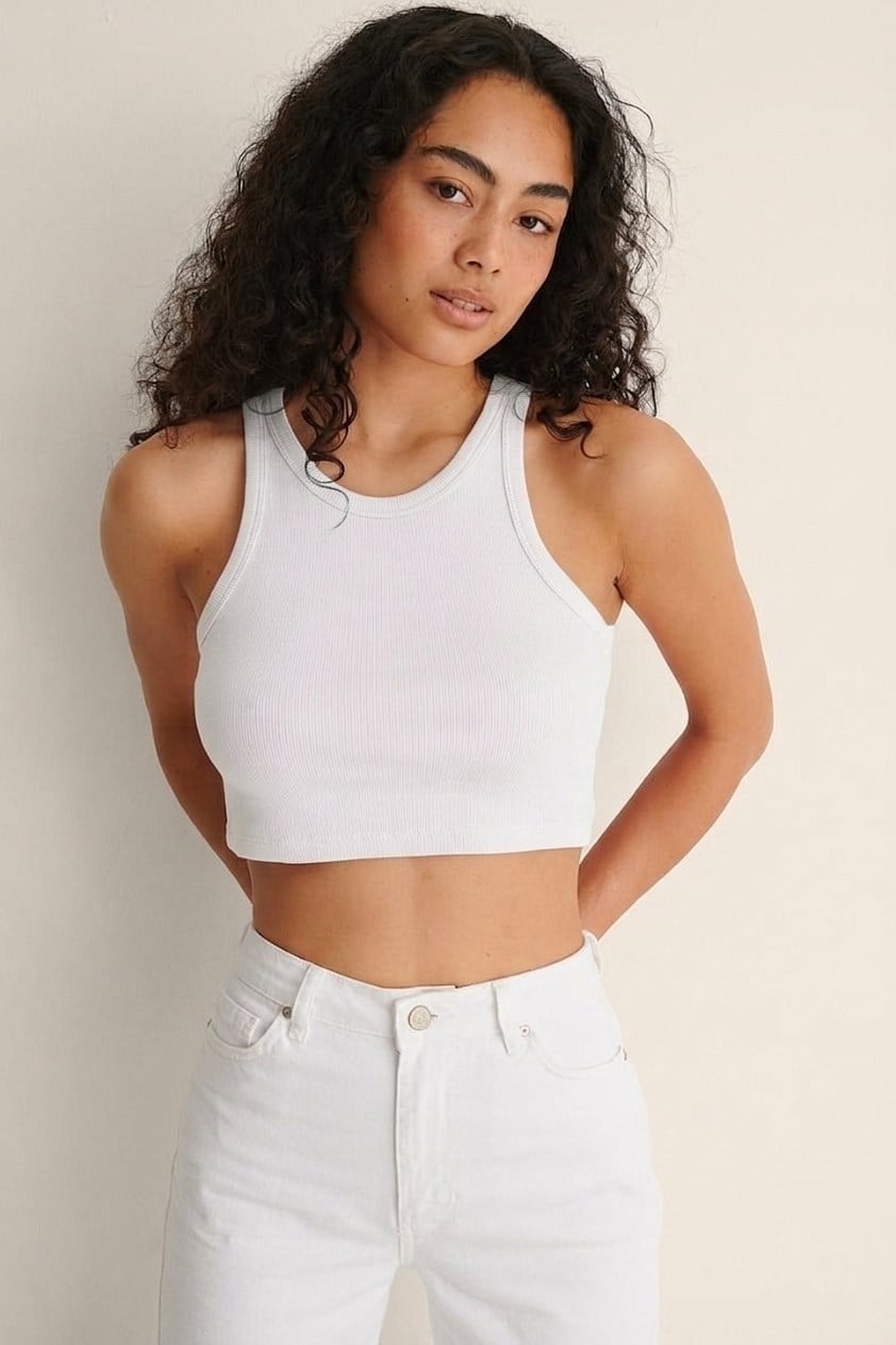 Ribbed Cropped Tank