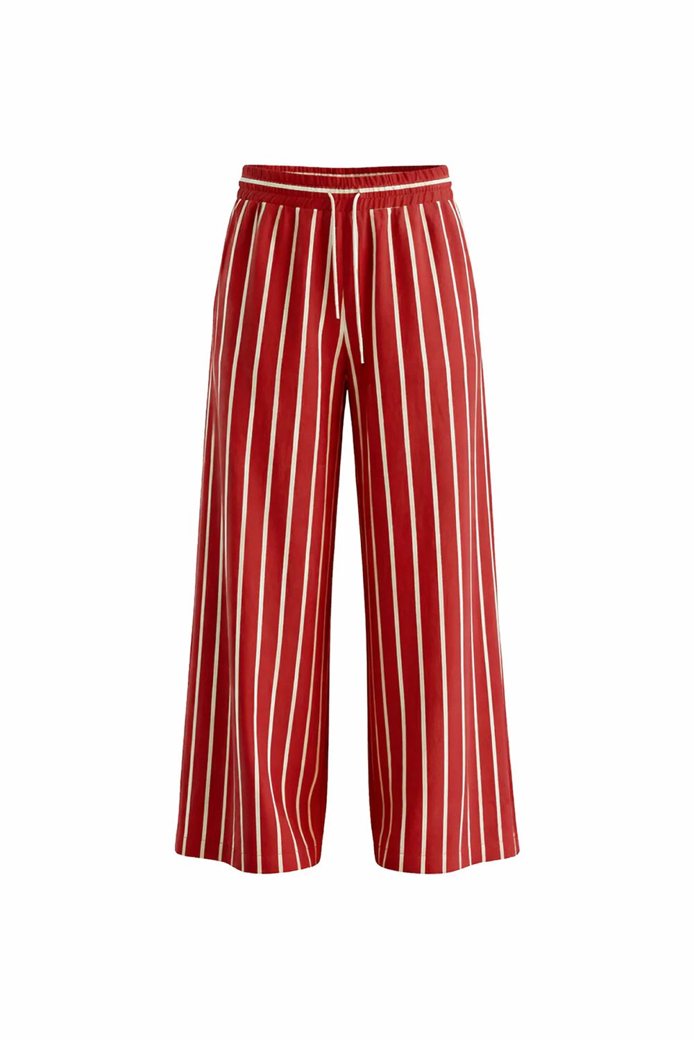 Candy Stripe Çizgili Pantolon Red