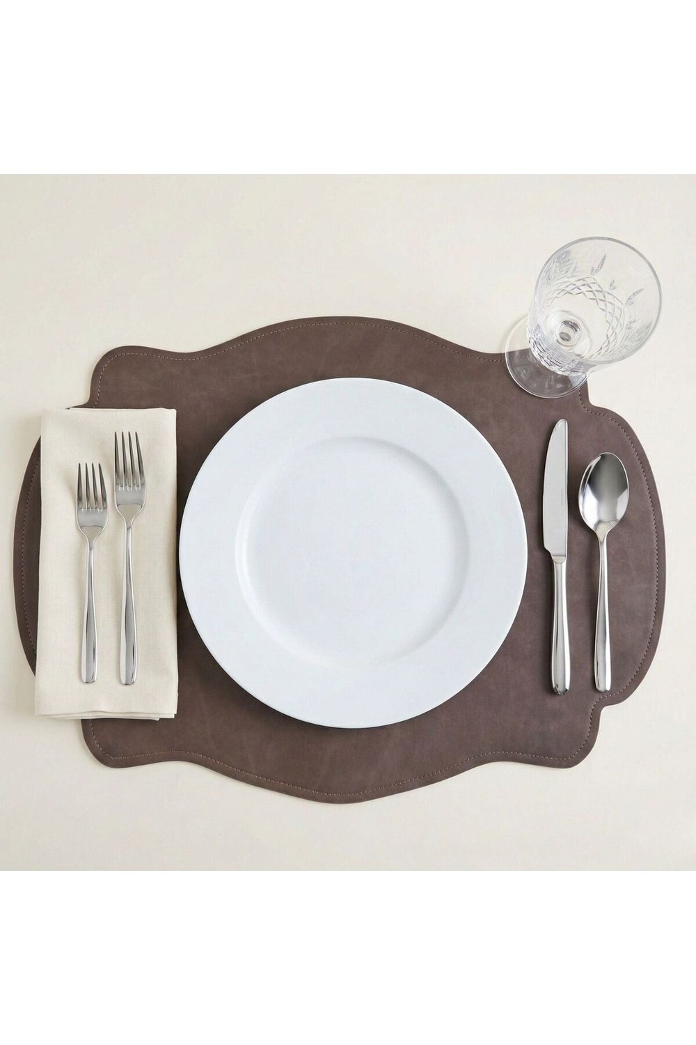 2 Adet Çift Yüz Kenar Dikişli Deri Amerikan Servis AS00120-33X44 cm Supla