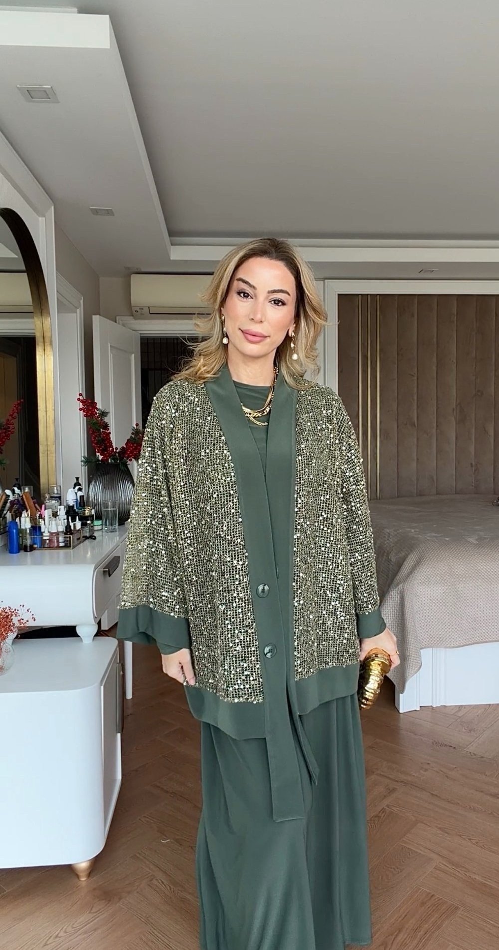 İlayda Pantolonlu Takım Yeşil