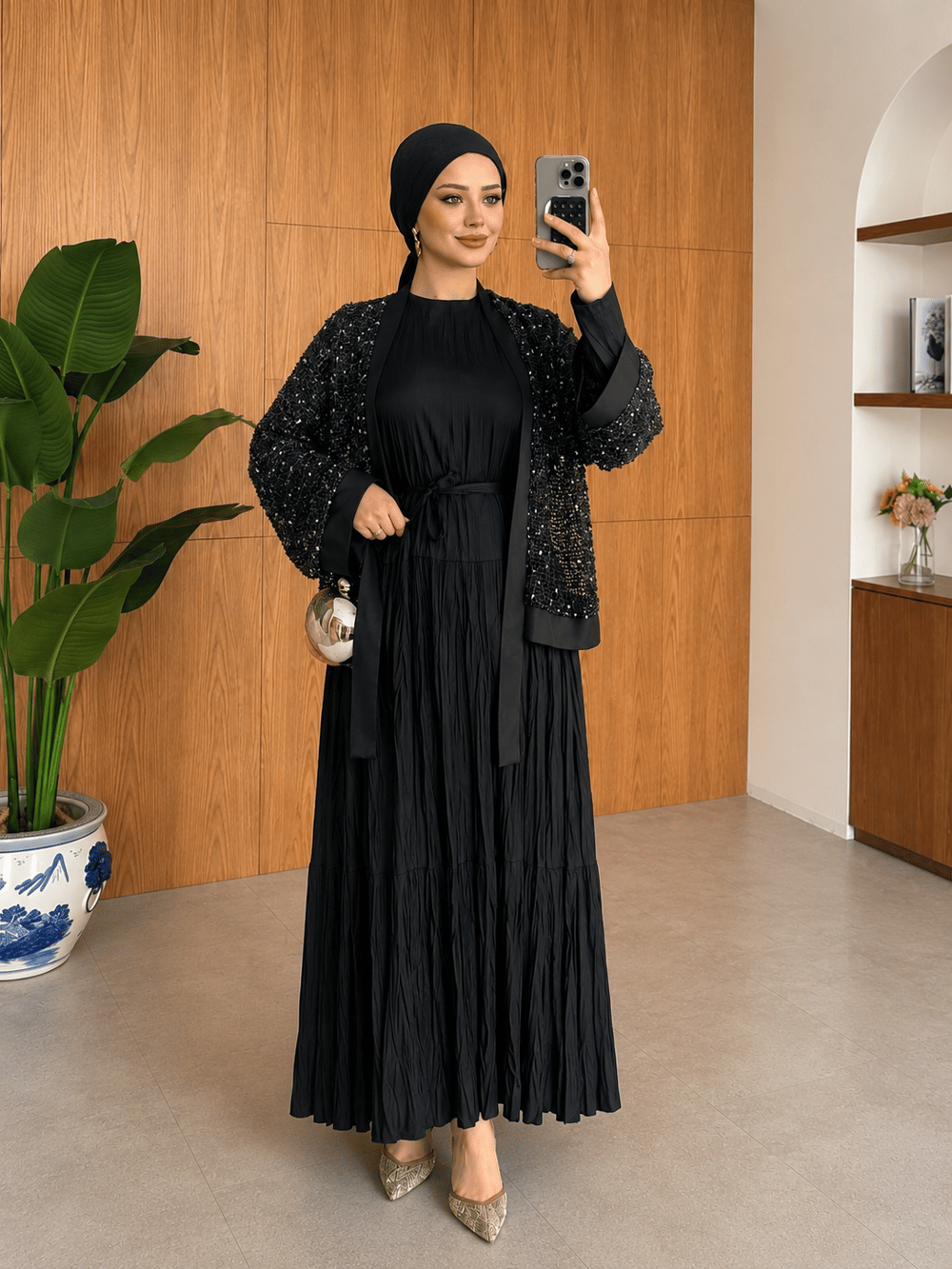 Habibe Elbise Siyah