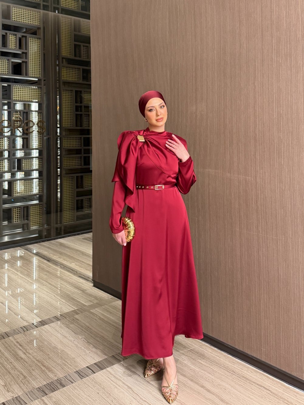 Aleyna Elbise Kırmızı