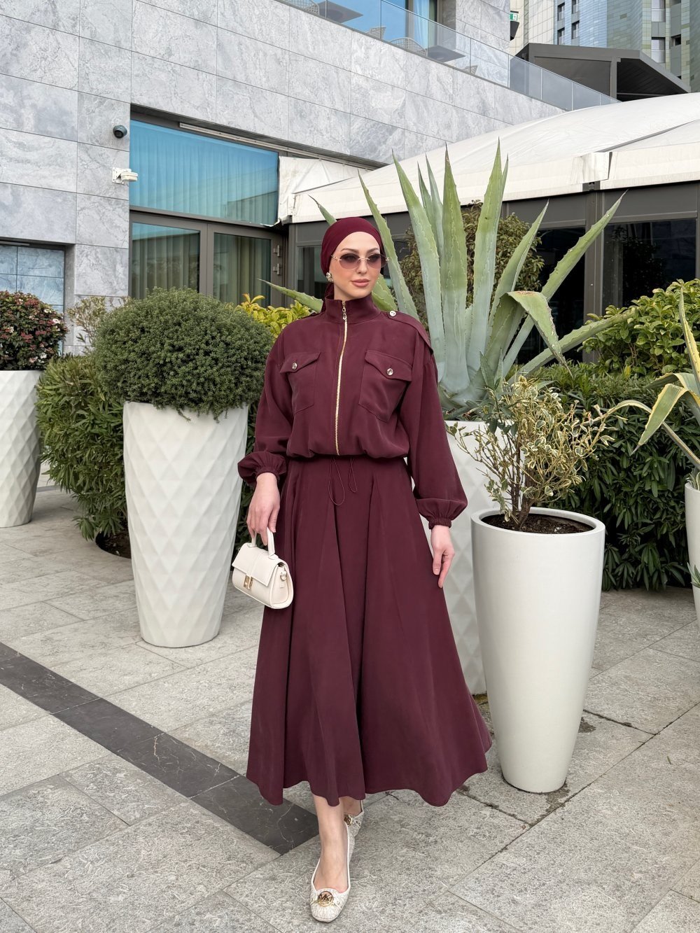 Sümeyra Etekli Takım Mürdüm