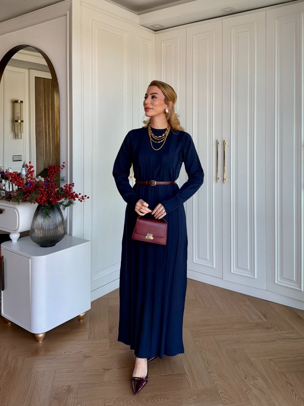 Arzu Elbise Lacivert