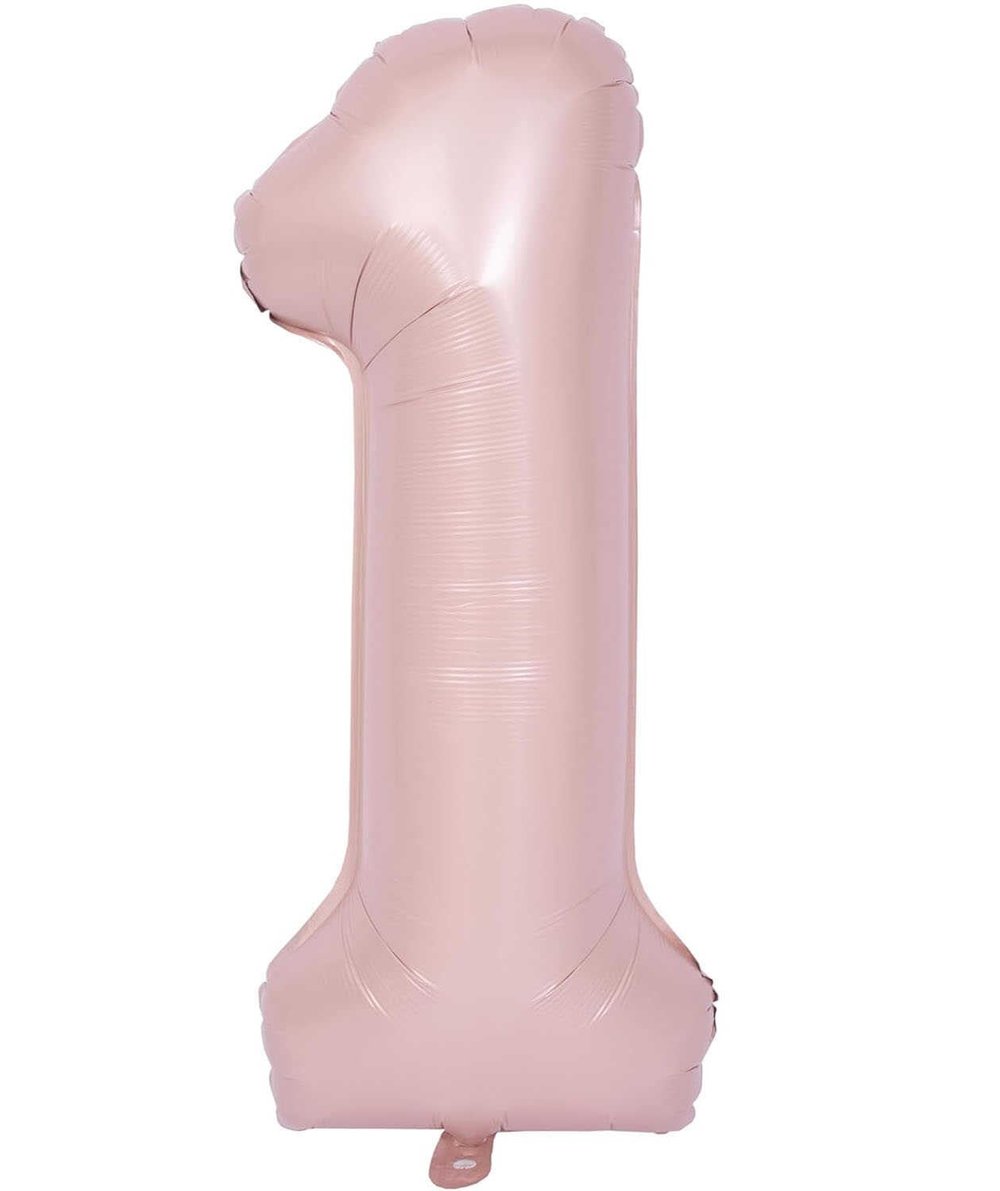 1 Pembe Saten Folyo Balon