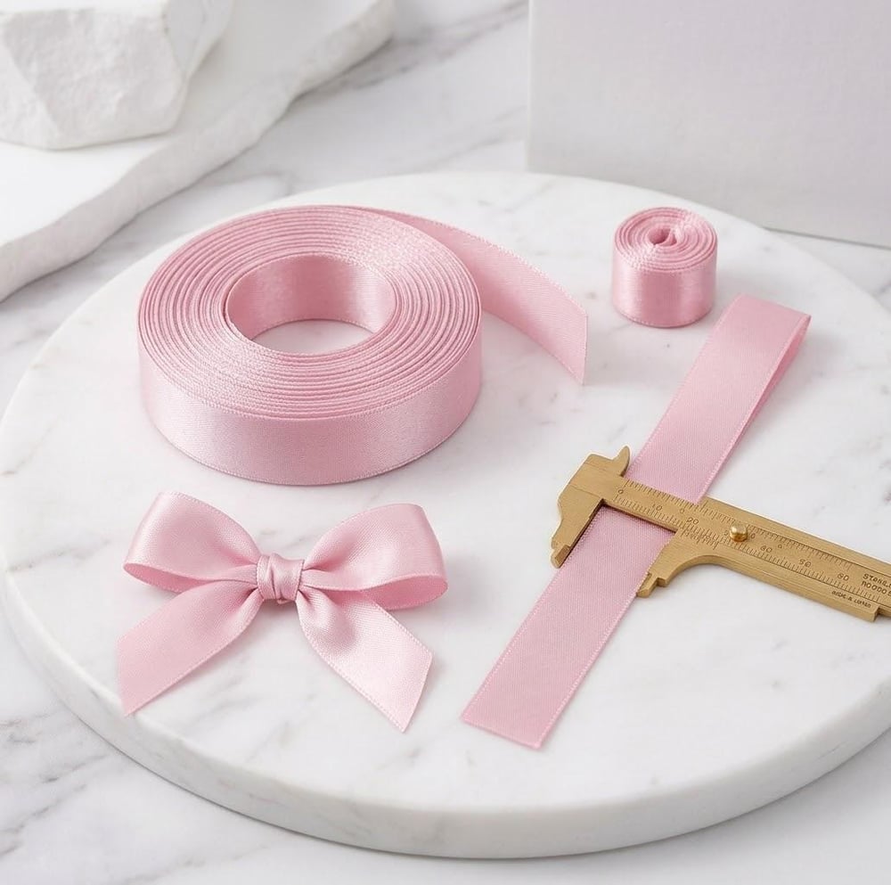 2 cm Saten Pembe Kurdele