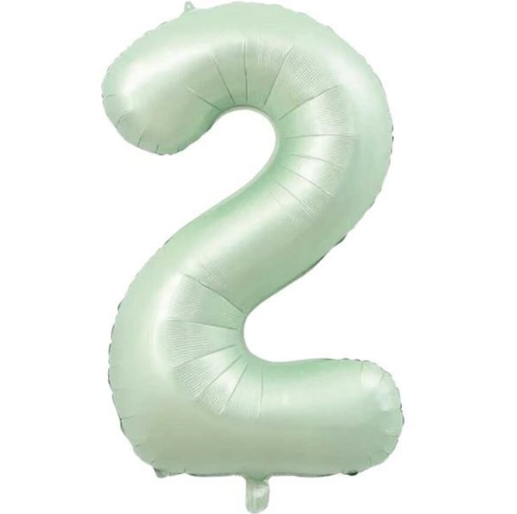 2 Yeşil Rakam Folyo Balon