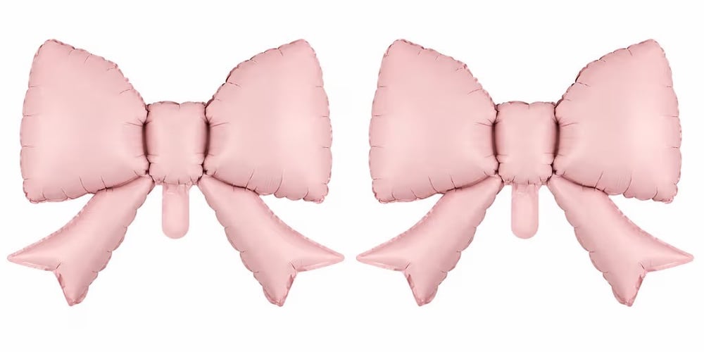 2'li Mini Pembe Fiyonk Folyo Balon
