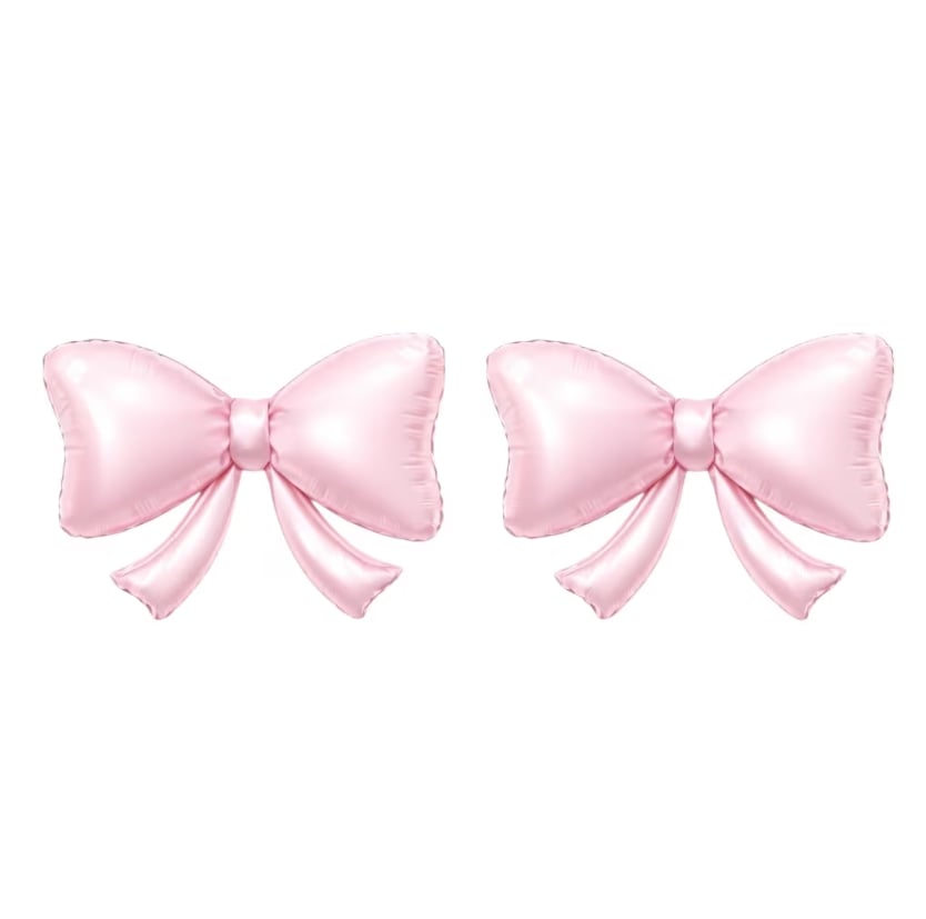 2'li Mini Pembe Fiyonk Folyo Balon