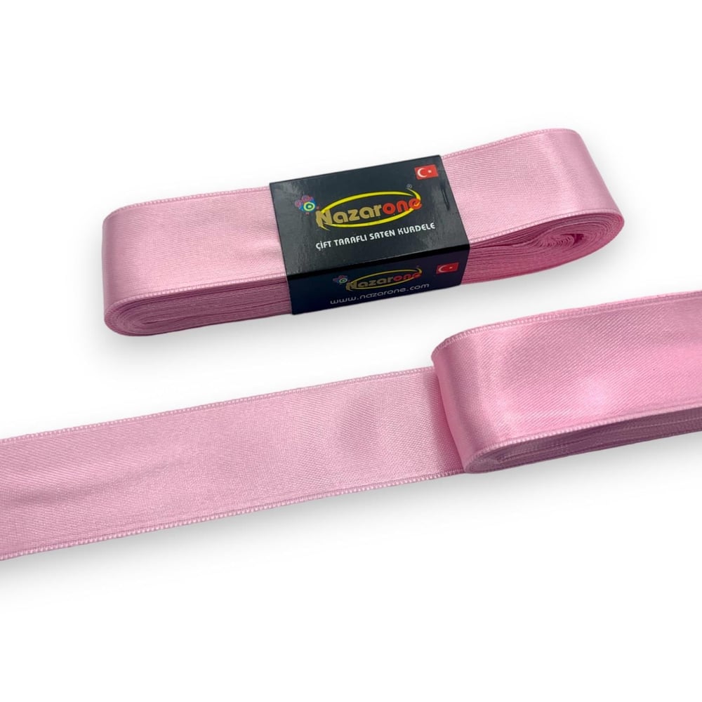 3 cm Saten Koyu Pembe Kurdele
