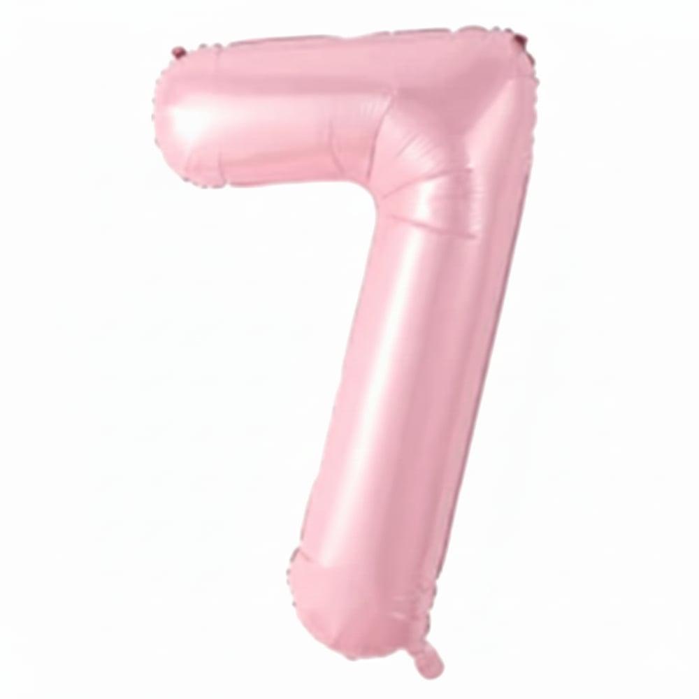 7 Pembe Rakam Folyo Balon
