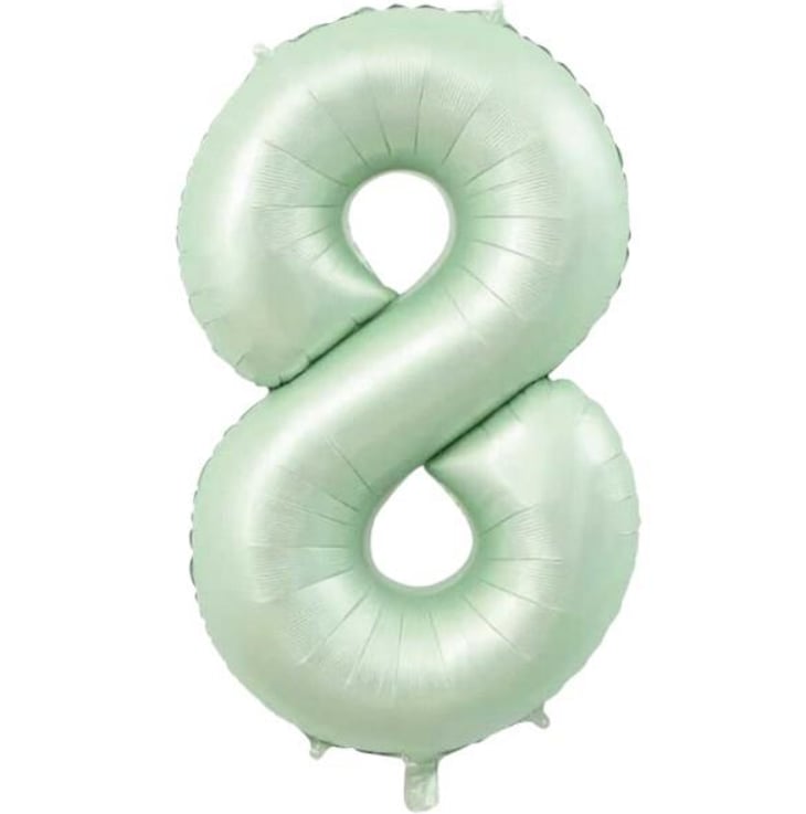 8 Yeşil Rakam Folyo Balon
