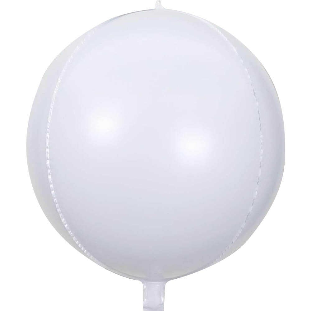 Beyaz Küre Folyo Balon 55 cm