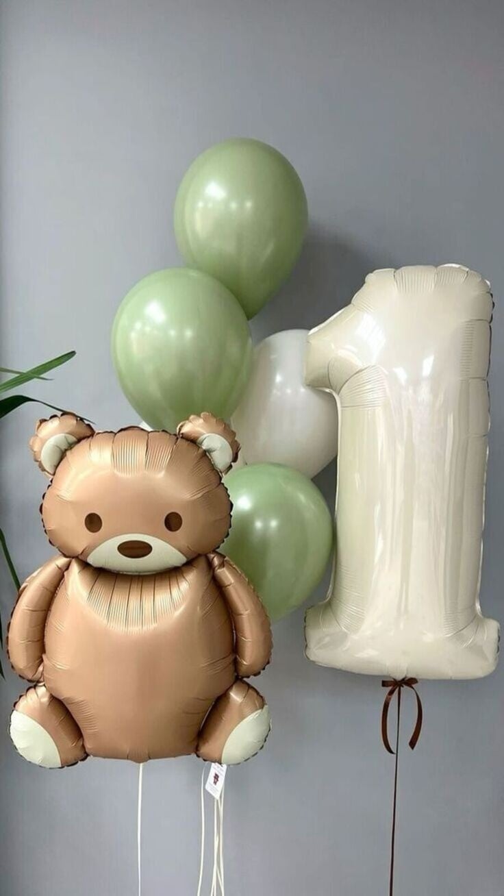 BÜYÜK RETRO AYI FOLYO BALON KONSEPT