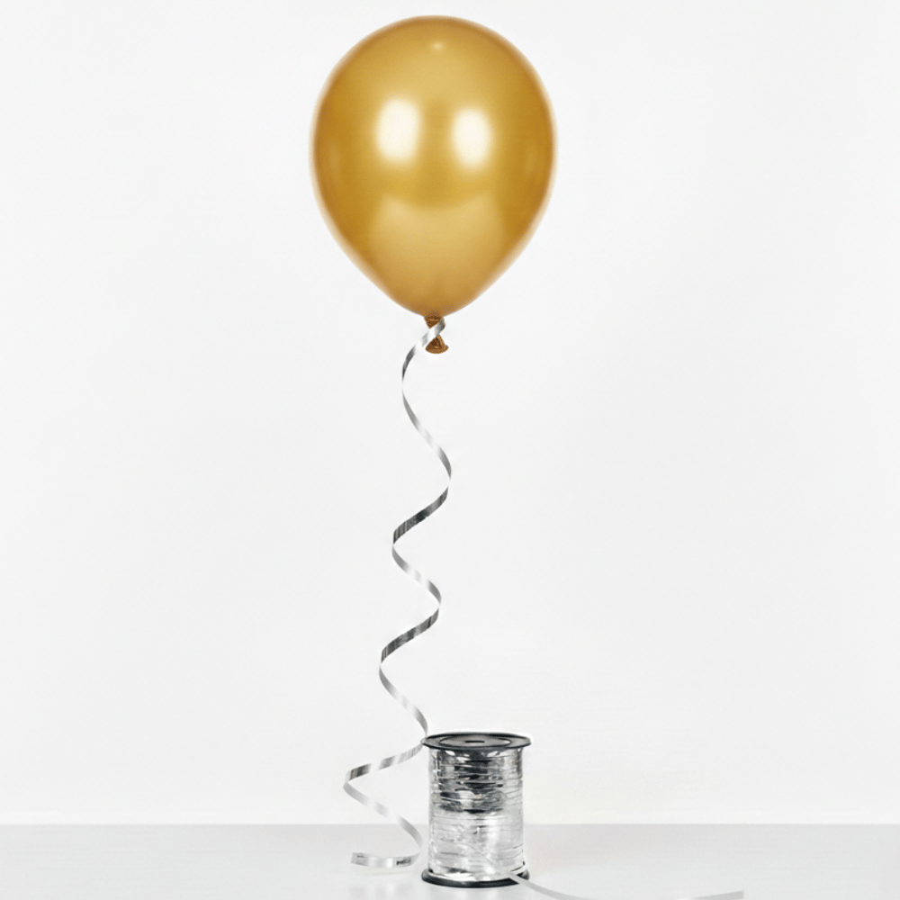 Gümüş Metalize Balon İpi 200 Metre