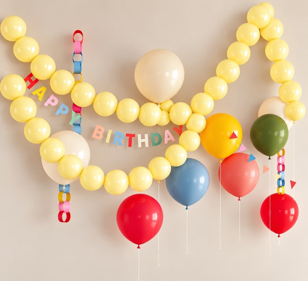 Kalisan Makaron Sarı K Link Balon (5 Adet)