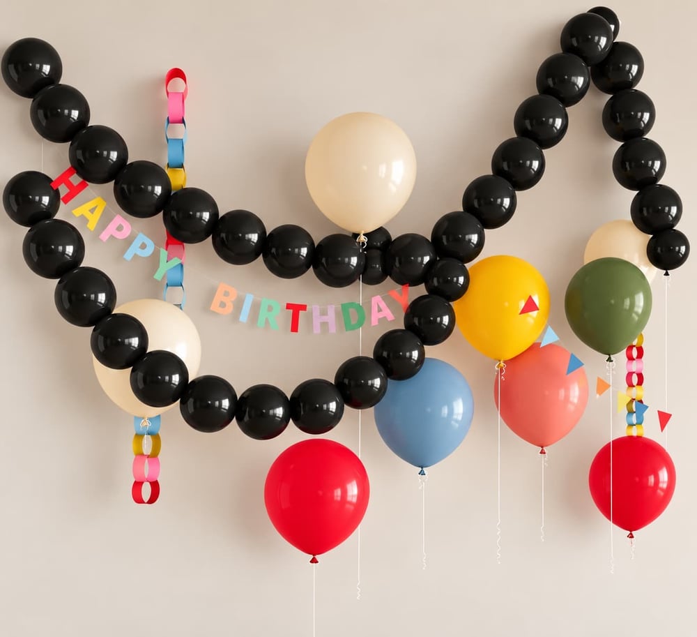 Kalisan Siyah K Link Balon (5 Adet)