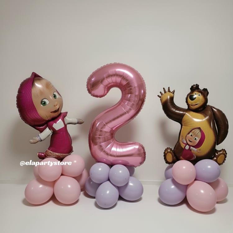 KOCA AYI VE MASHA FOLYO BALON KONSEPT