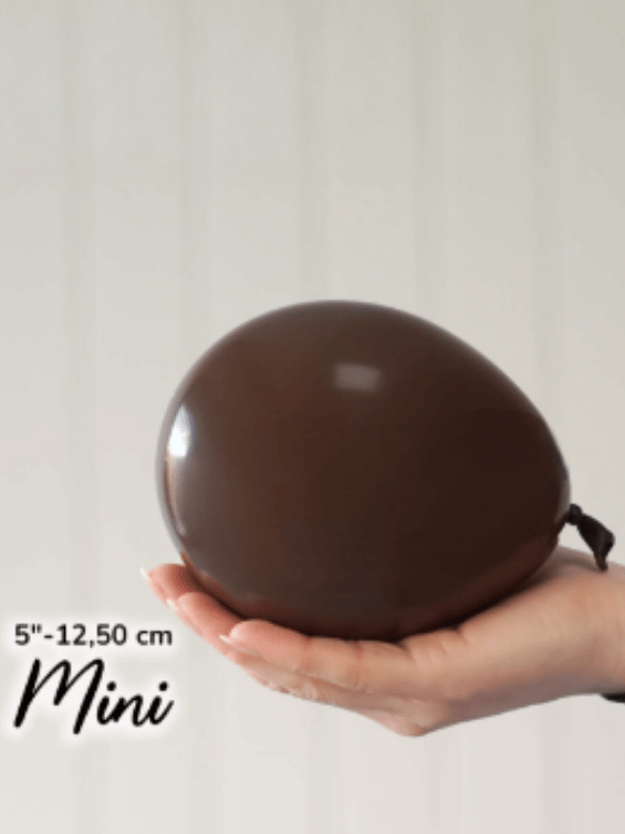 Küçük Pastel Kahverengi Balon (10 Adet)