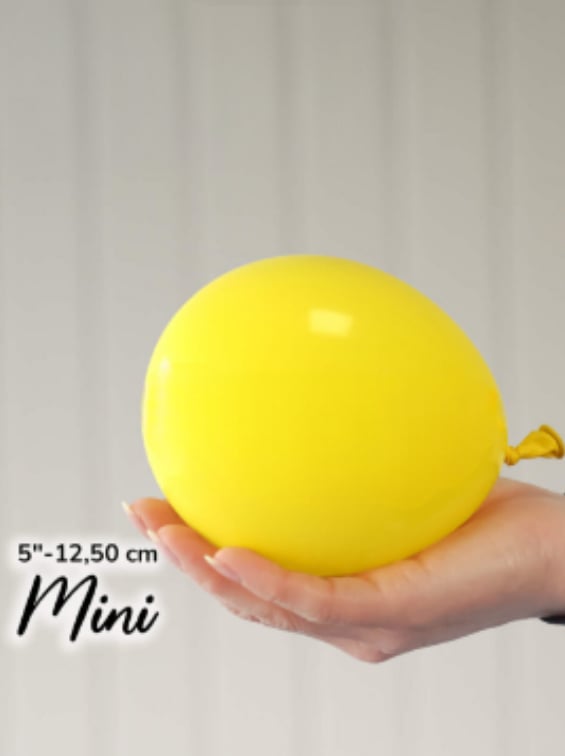 Küçük Pastel Sarı Balon (10 Adet)