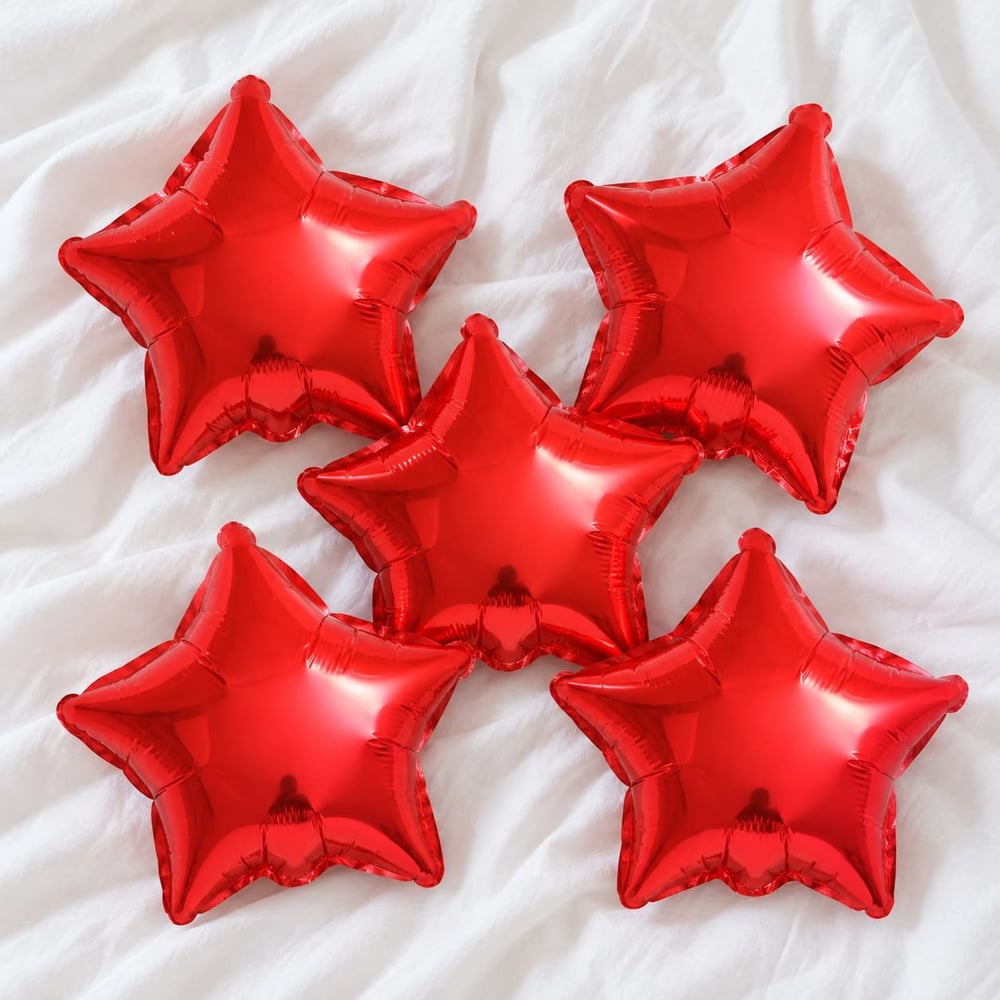 Mini Kırmızı Yıldız 13 cm (5 Adet)