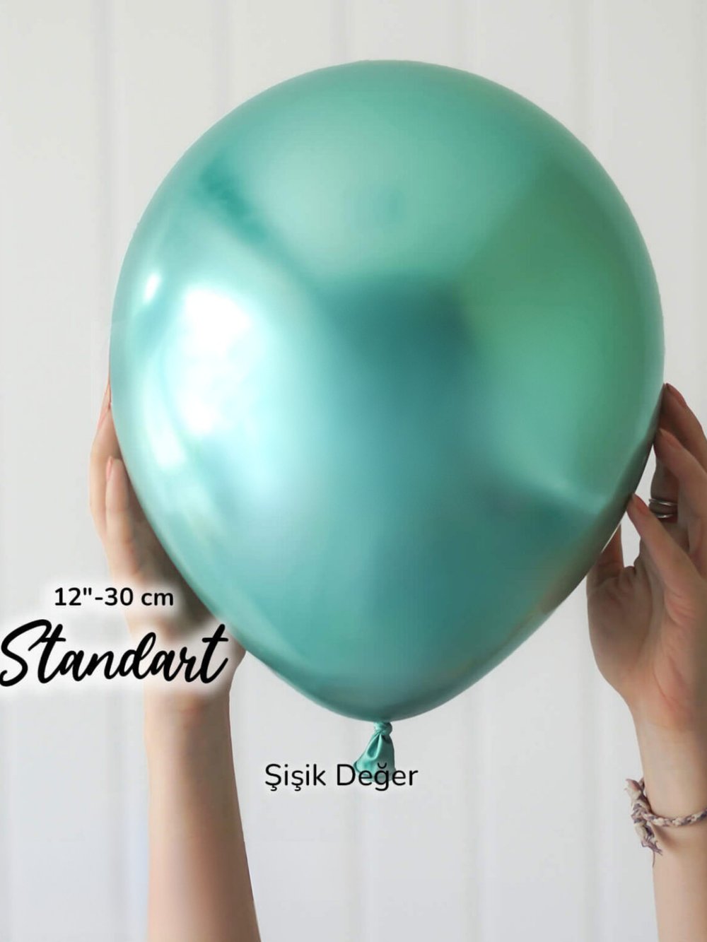 Mirror Krom Balon Yeşil (5 Adet)