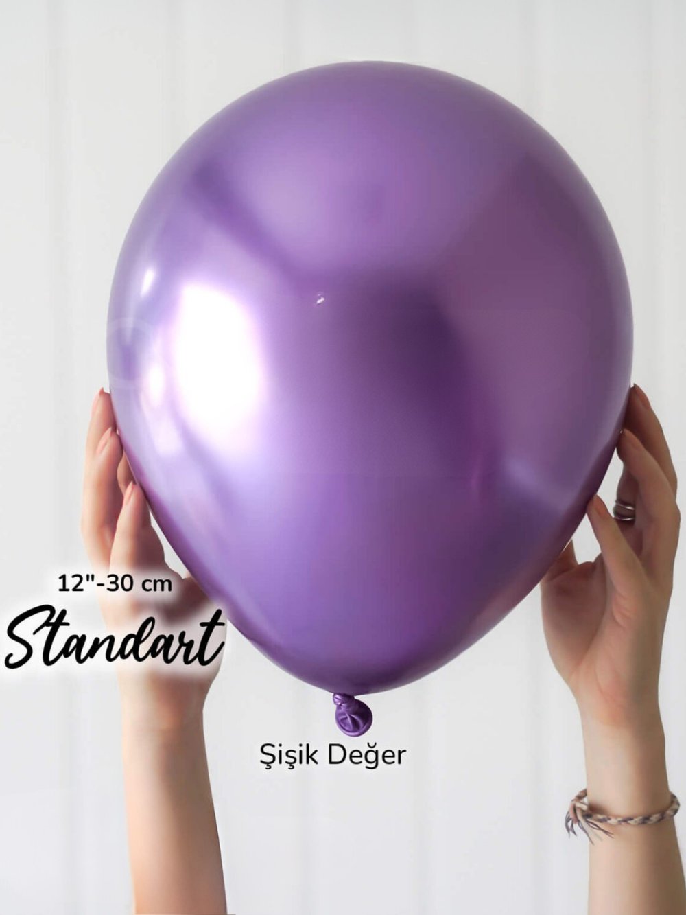 Mirror Krom Mor Balon (5 Adet)