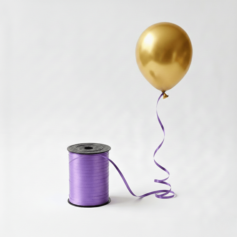 Mor Rafya Balon İpi 200 Metre