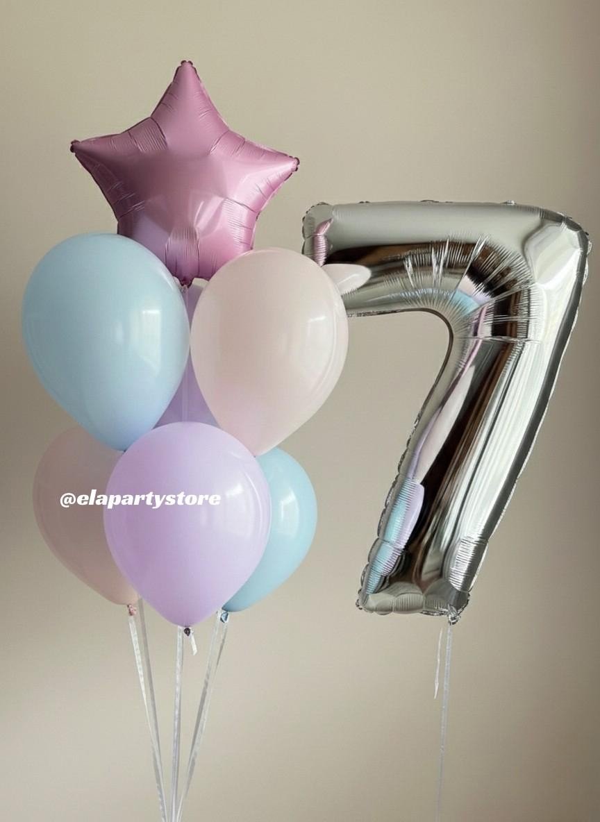 PASTEL YILDIZ FOLYO BALON KONSEPT
