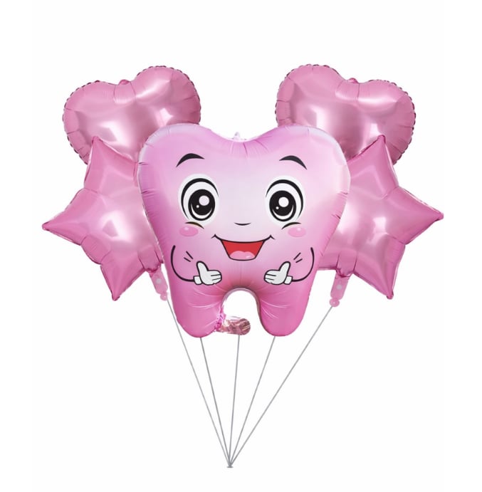 PEMBE DİŞ BALON SET