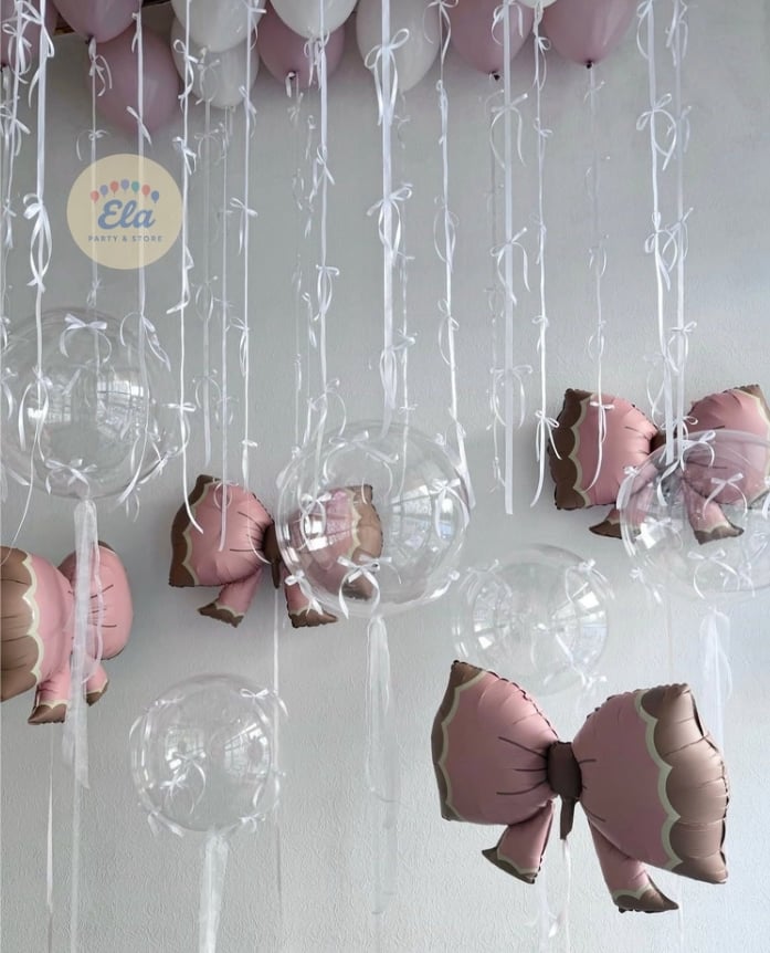 PİNK BOW ELEGANCE FOLYO BALON KONSEPT