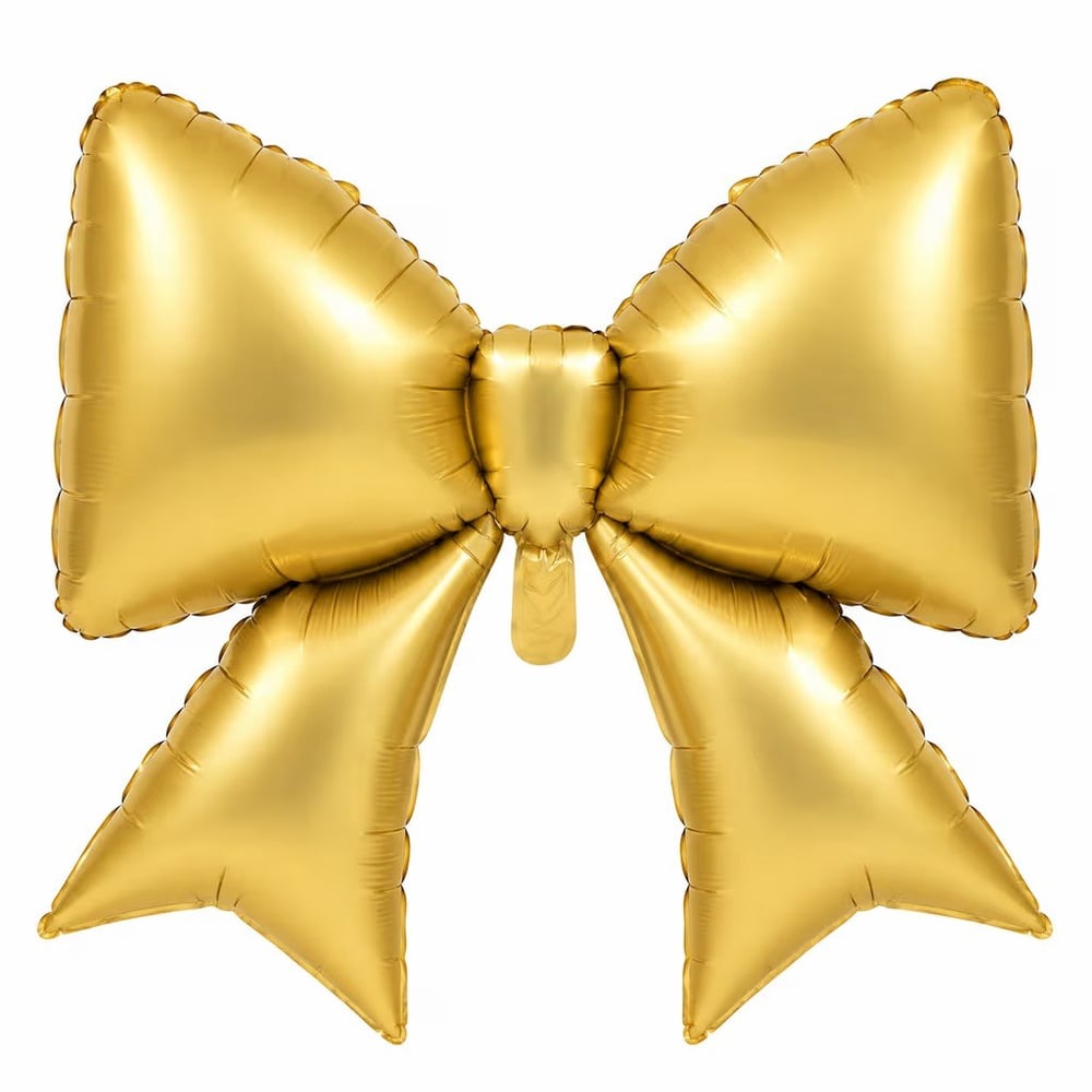 Retro Gold Fiyonk Folyo Balon