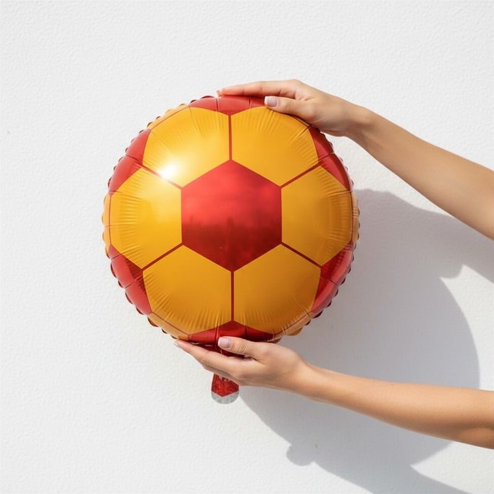Sarı Kırmızı Top Folyo Balon