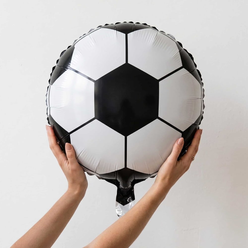 Siyah Beyaz Top Folyo Balon