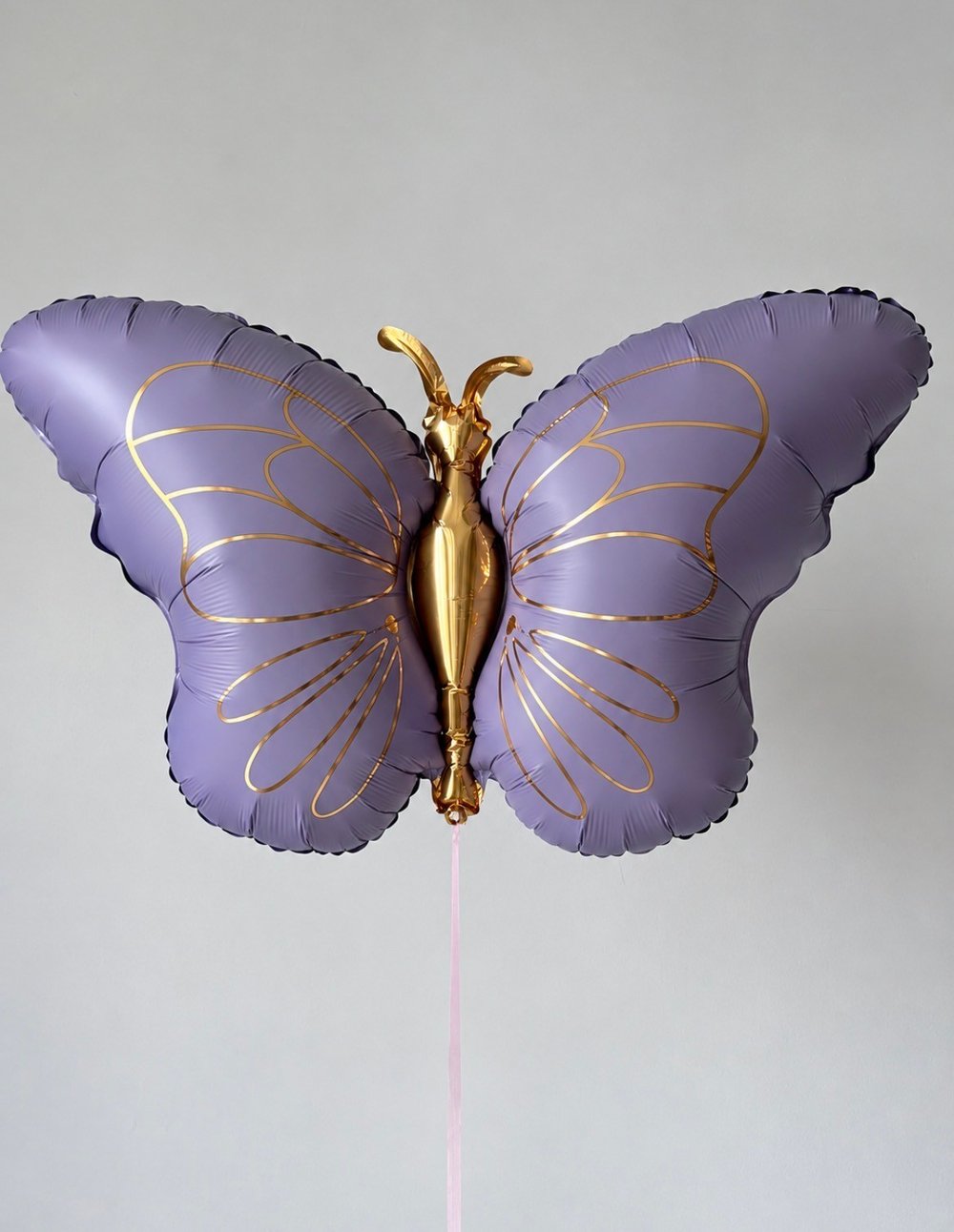 Vintage Lila Kelebek Folyo Balon