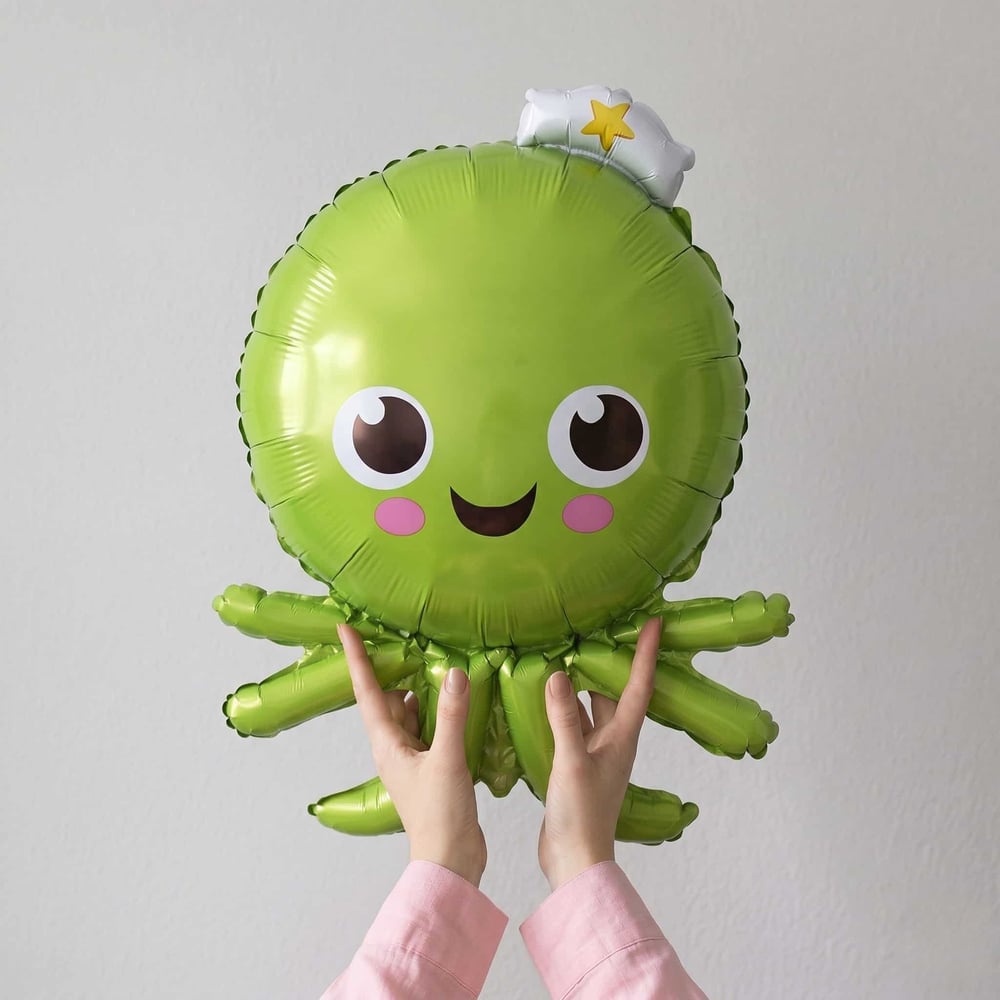 Yeşil Ahtapot Folyo Balon