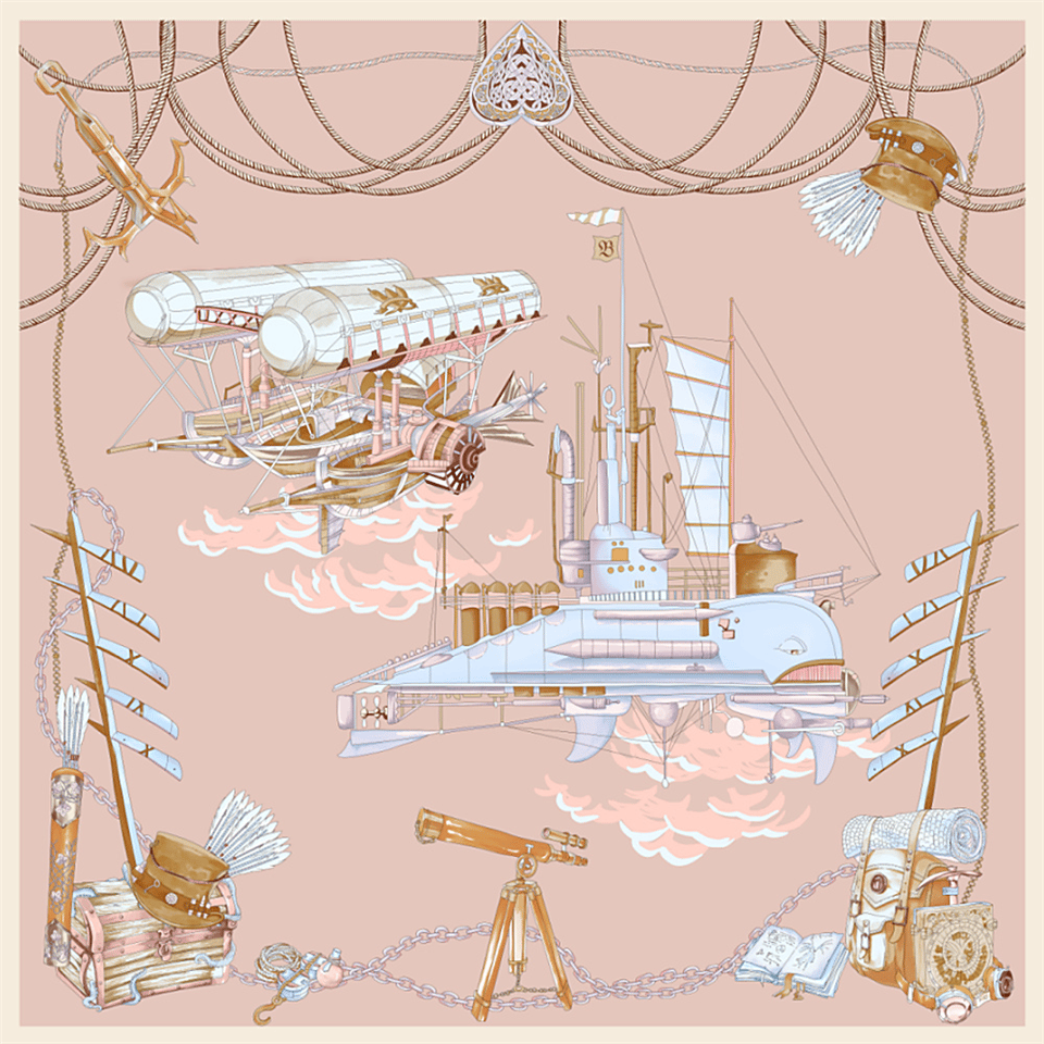 Deserto Fashion 2026 Avantgarde serisi  %100 İpek Saten Eşarp 90x90