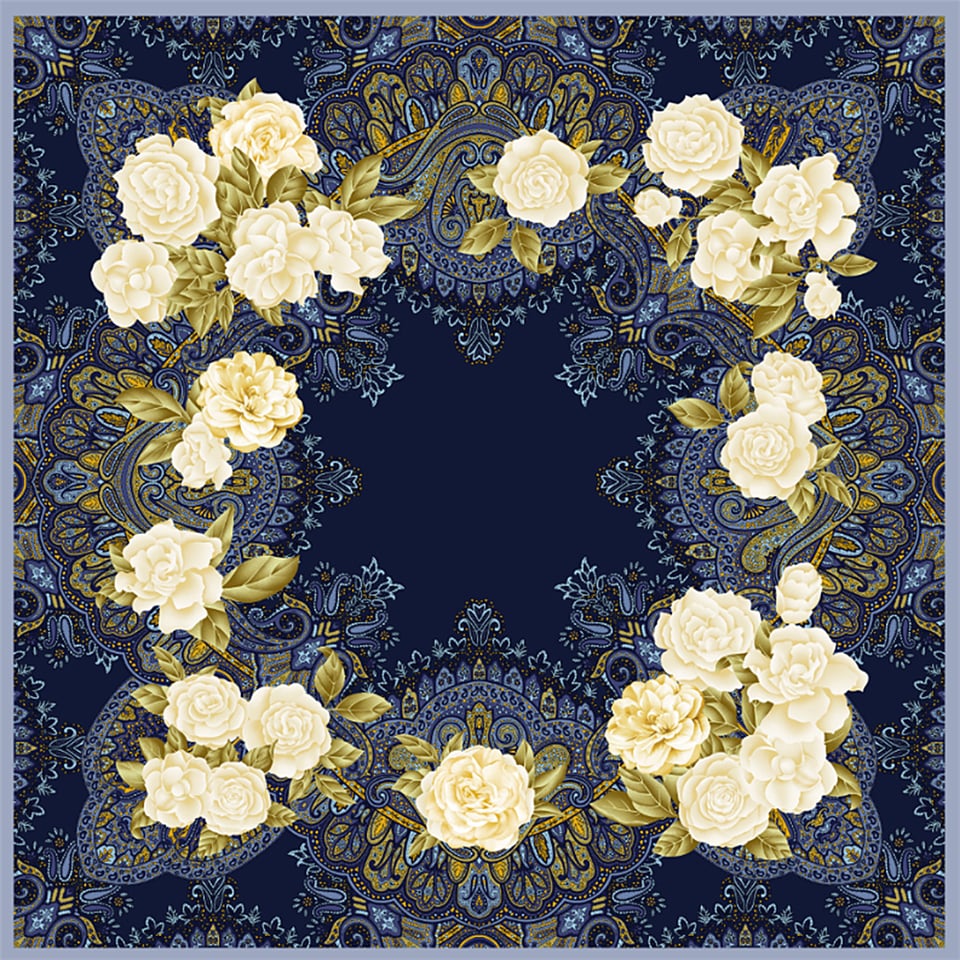 Deserto Fashion 2026 Avantgarde serisi Çift Taraflı  %100 İpek Twill Eşarp 90x90
