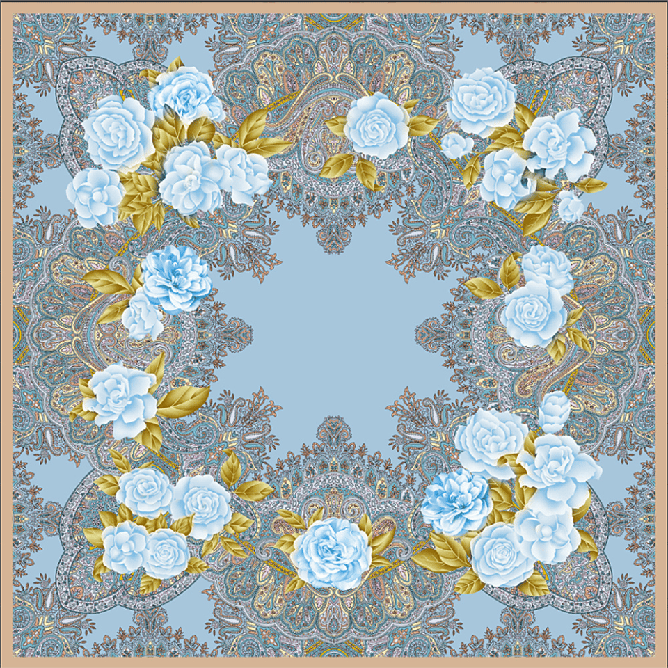 Deserto Fashion 2026 Avantgarde serisi Çift Taraflı  %100 İpek Twill Eşarp 90x90