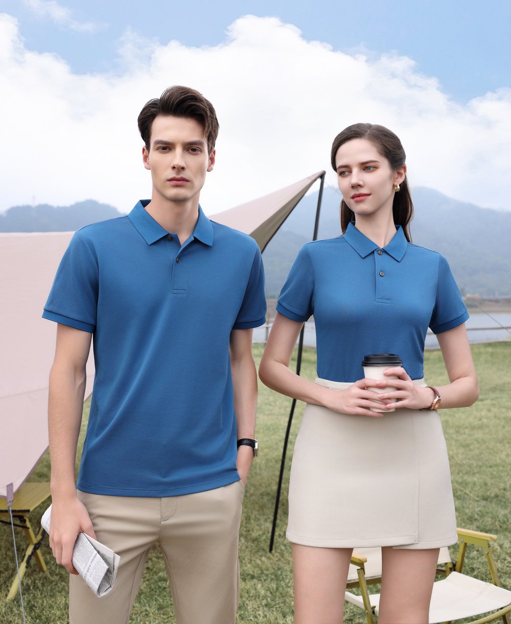 New Performance.ARW50169.SERİNTUTAN-ANTİBAKTERİYEL-YÜKSEK KALİTE.Düğmeli Polo T.Shirt