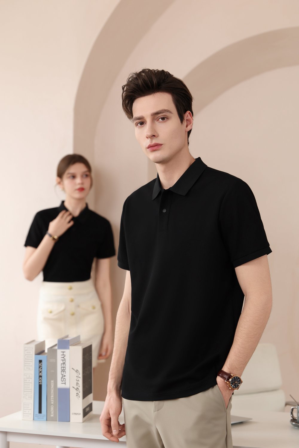 New Performance.ARW98336.SERİNTUTAN-ANTİBAKTERİYEL-YÜKSEK KALİTE.Çıtçıtlı Polo T.Shirt