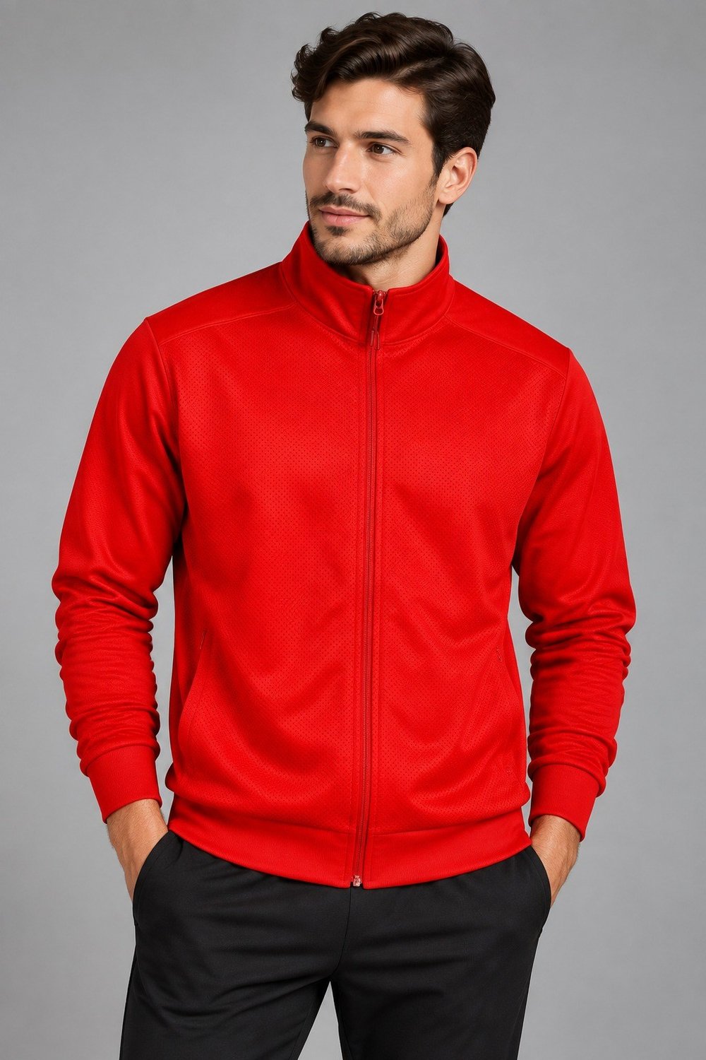 UNC0330 FERMUARLI EŞOFMAN CEKET LİKRARLI İKİ İPLİK