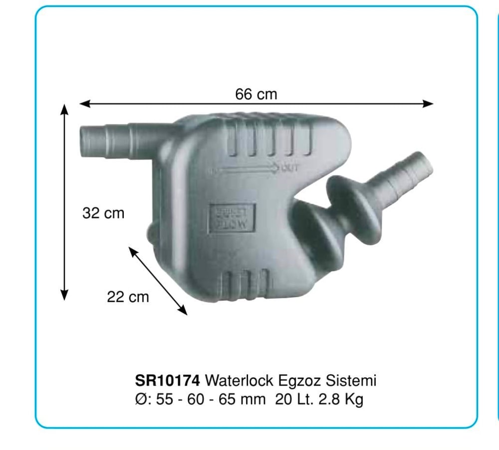 WATERLOCK EGSOZ SİSTEMİ ÇAP:55-60-65 MM