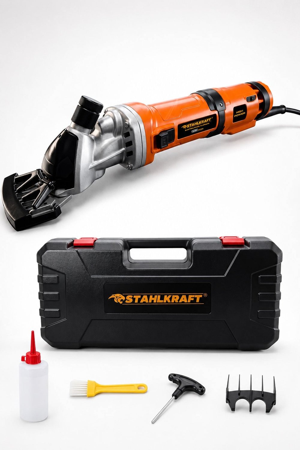STAHLKRAFT STH 5663 T Kademe Ayarlı 1000W Metal Şanzıman Koyun Kırpma Makinası