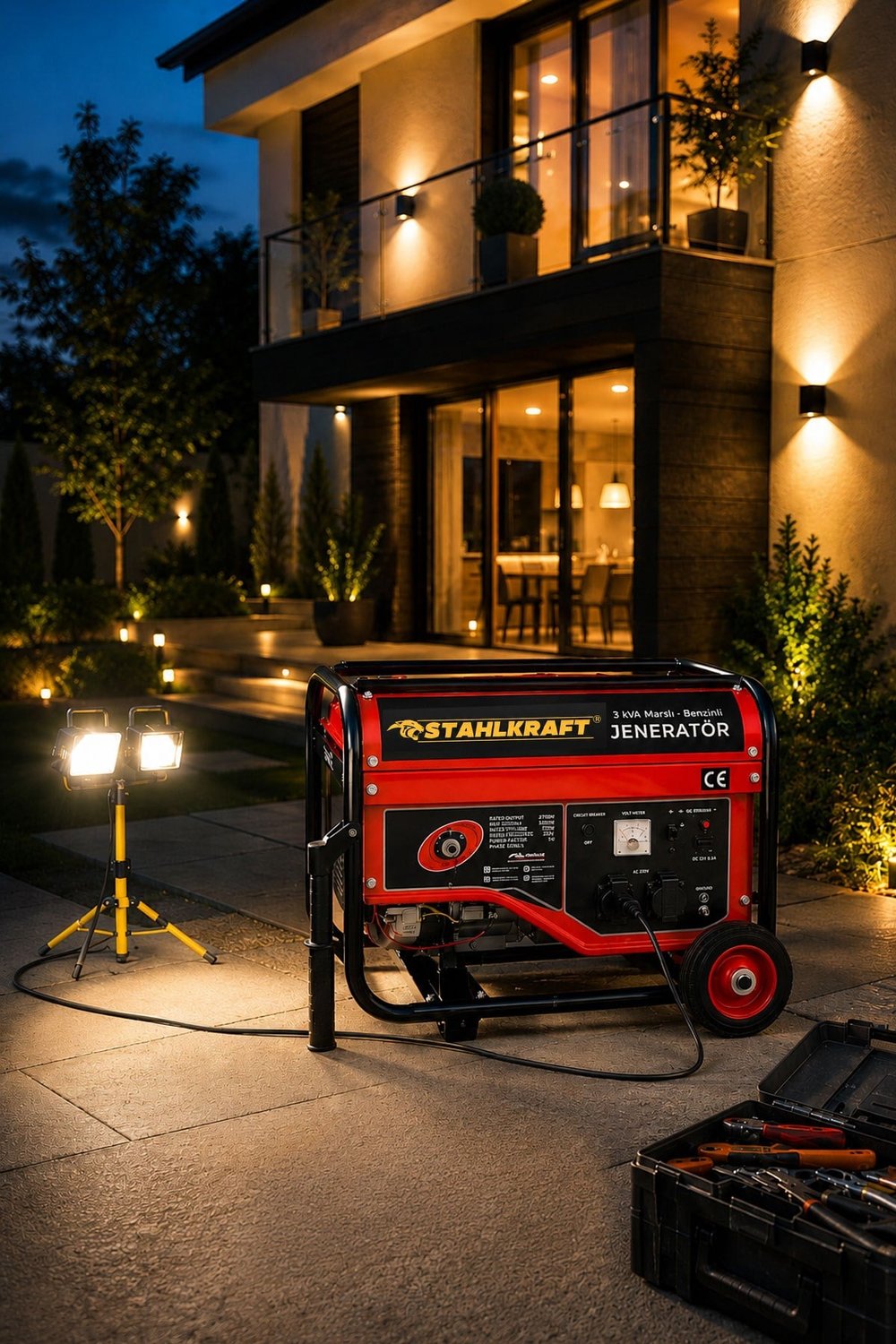 STAHLKRAFT STH 8955 3 kVA Marşlı Benzinli Jenaratör